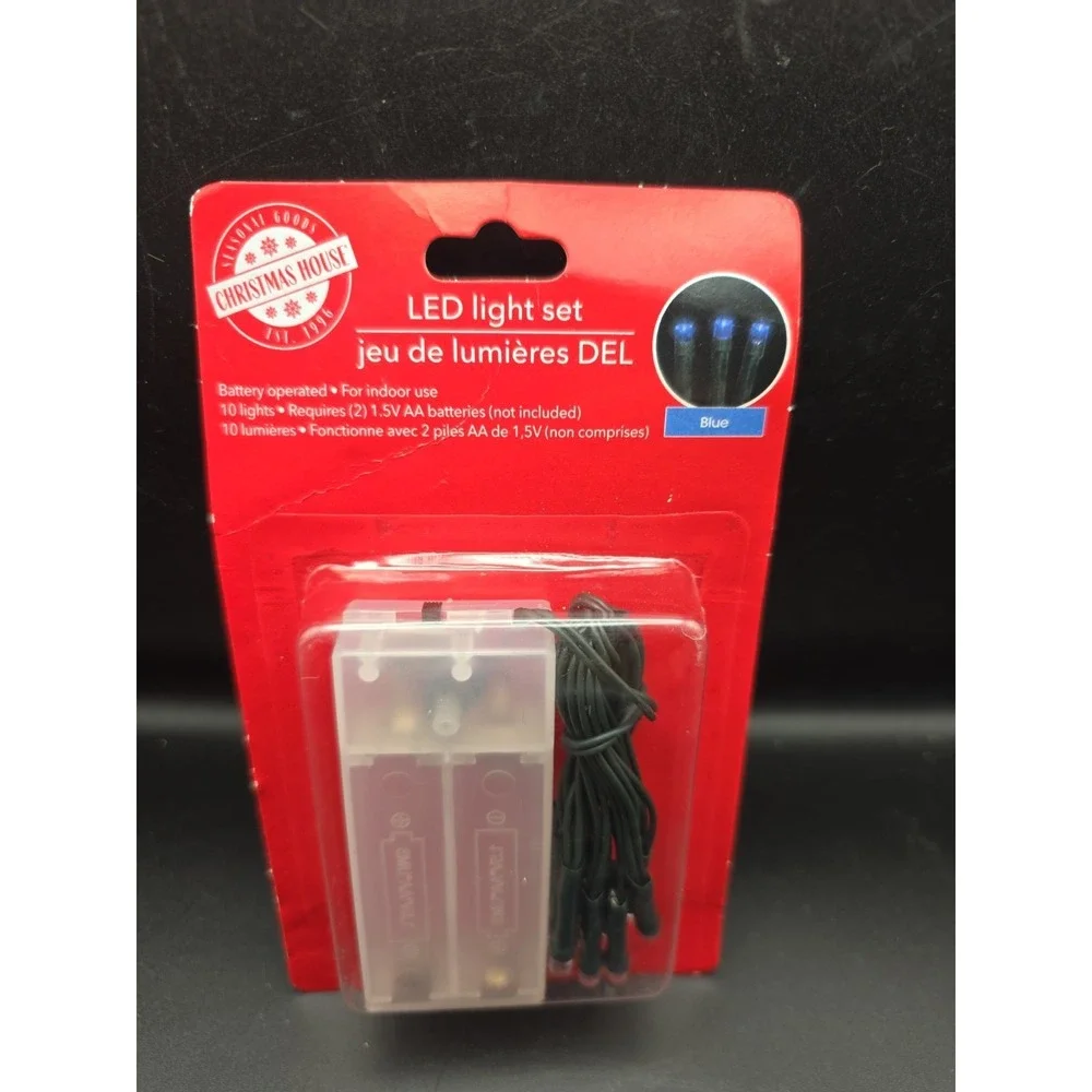 LED Light Set Blue Indoor Battery Operated Christmas‎ House